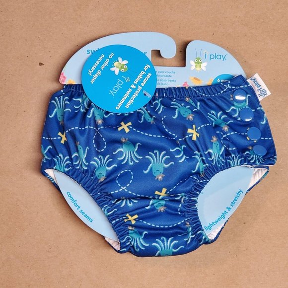 I-Play Swimsuit Diaper 6 Months Blue - Picture 1 of 5